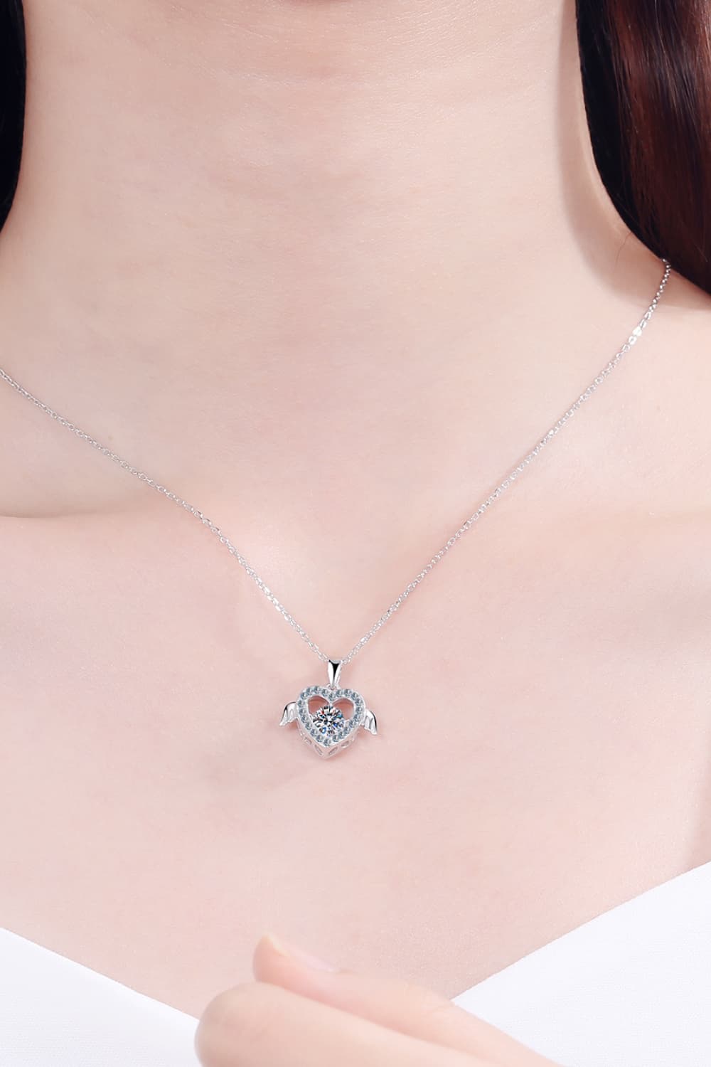 Moissanite 925 Sterling Silver Necklace 