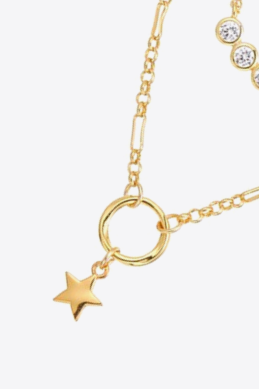 Zircon Star Pendant Necklace 