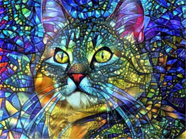 Diamond Painting Full Cat Kit Animal Home Decoration