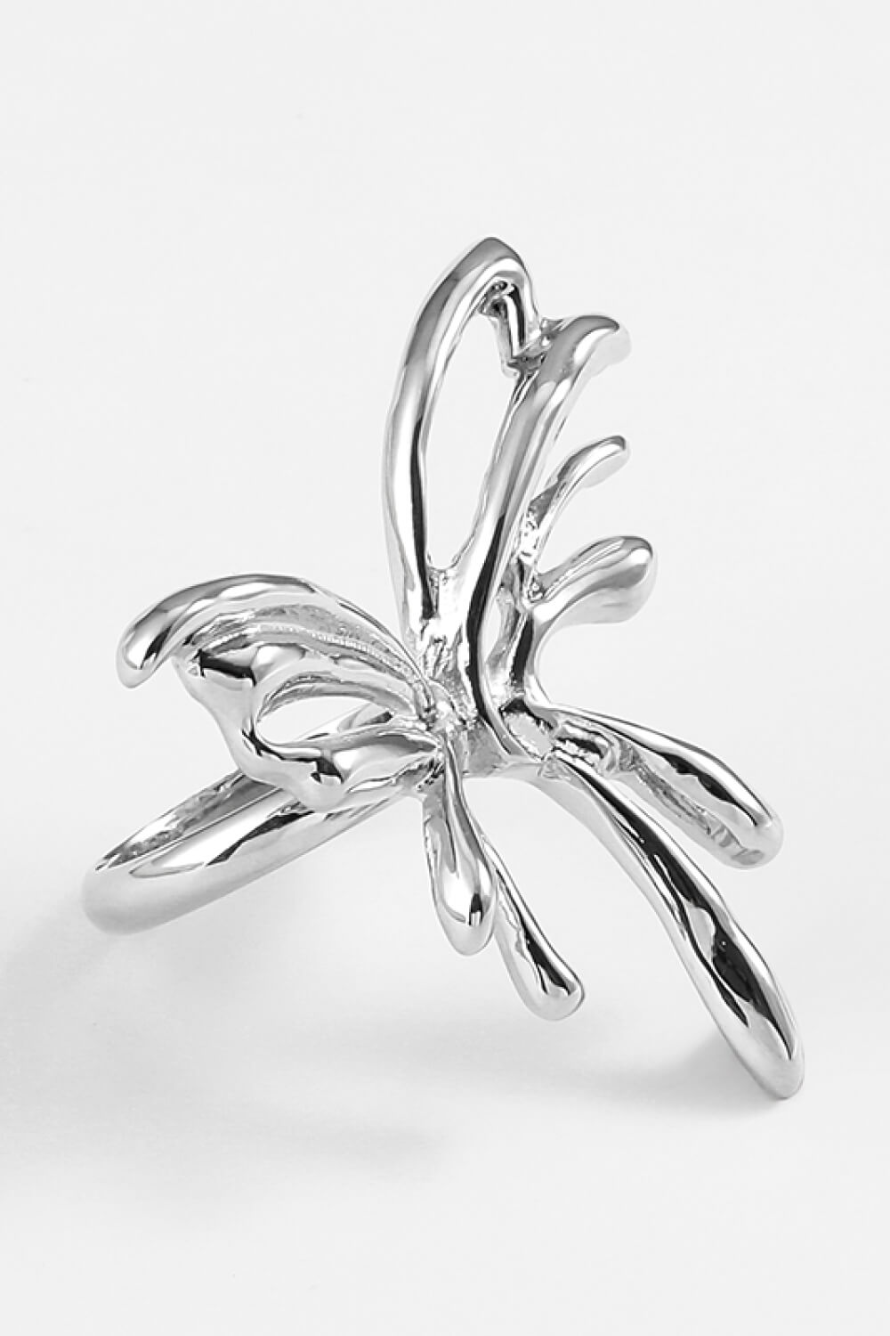 Zinc Alloy Butterfly Ring 