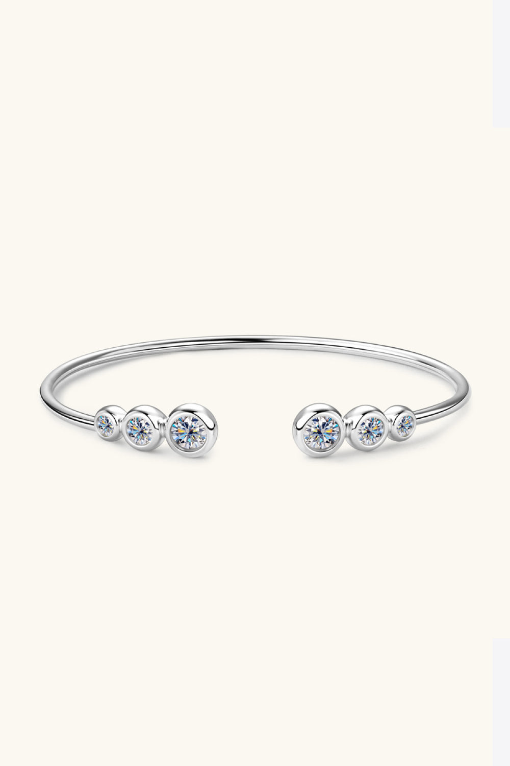 1.8 Carat Moissanite 925 Sterling Silver Bracelet 