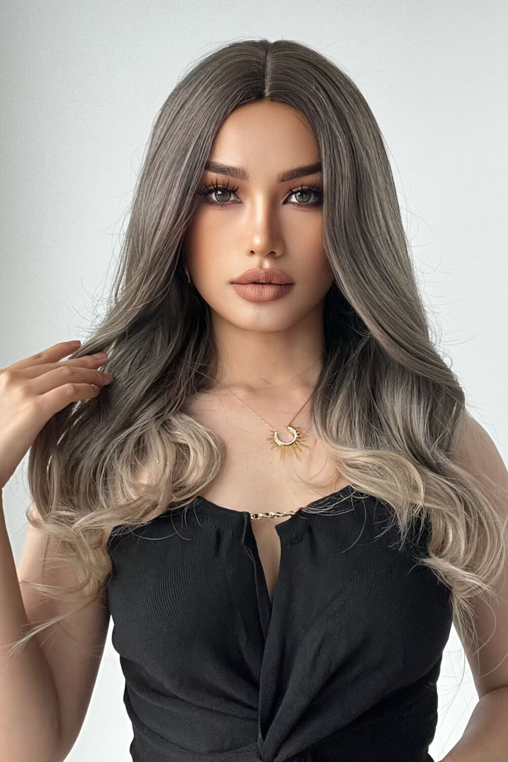 13*1" Full-Machine Wigs Synthetic Long Straight 24" 