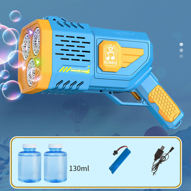 Children's 36 Hole Fully Automatic Space Bubble Gun