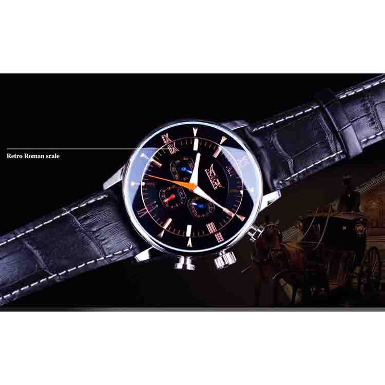 Men's Automatic 6-pin Steel Band Mechanical Watch