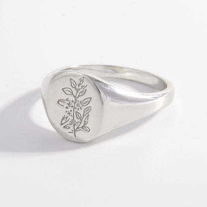 925 Sterling Silver Signet Ring 