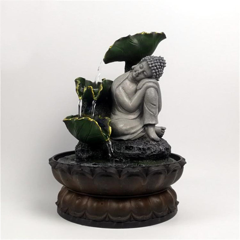 Southeast Asian Buddha Statue Flowing Water Ornament Resin Crafts