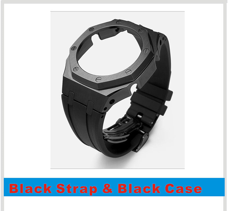 Tape Strap Metal Case Watch Accessories