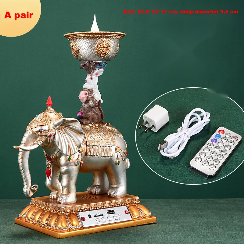 Household Plug-in For Buddha Lamp Jixiang Candlestick