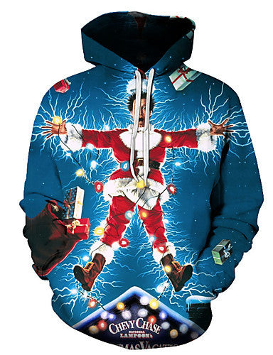 Men's And Women's Fashion Christmas Printed Hoodie