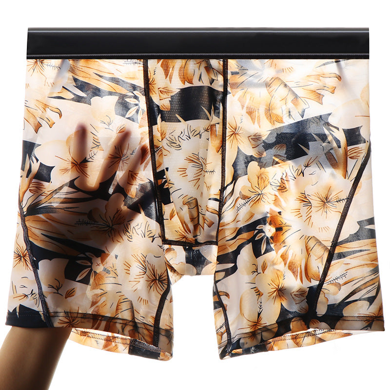 Men's Boxer Shorts Ice Silk Boxer Shorts 