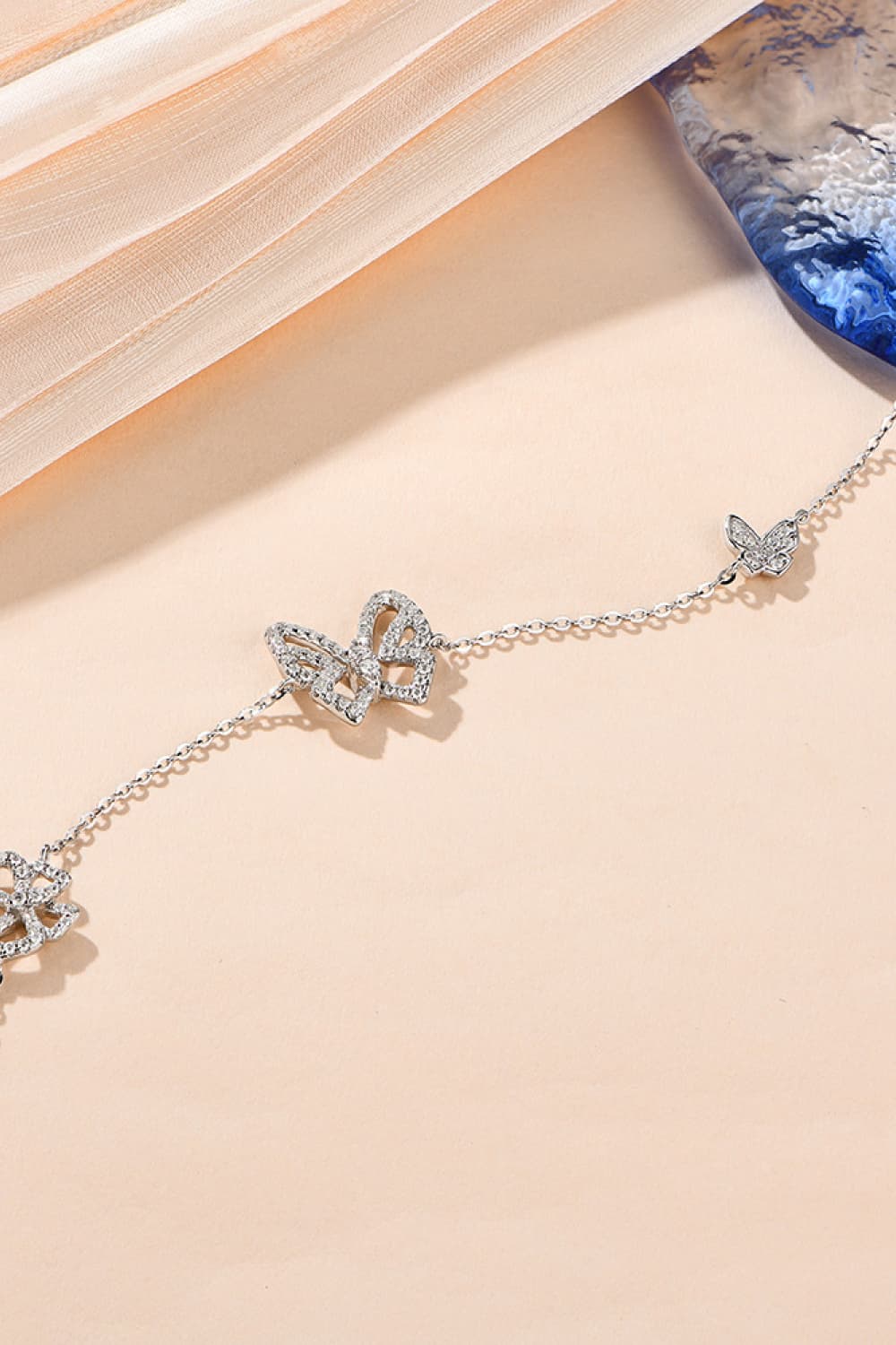 Moissanite Butterfly Shape Bracelet 