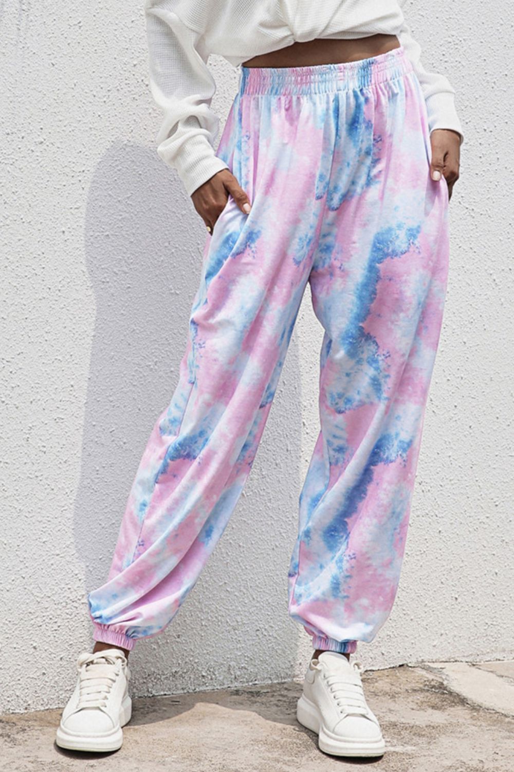 Tie-Dye Joggers with Pockets 