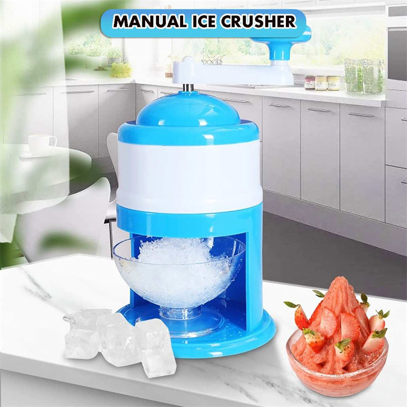 Portable Manual Ice Crushers Hand Crank Ice Shaver Shave Ice Machine Smoothie Maker Household Kitchen Bar Ice Blender Drink Tool Summer Gadgets 