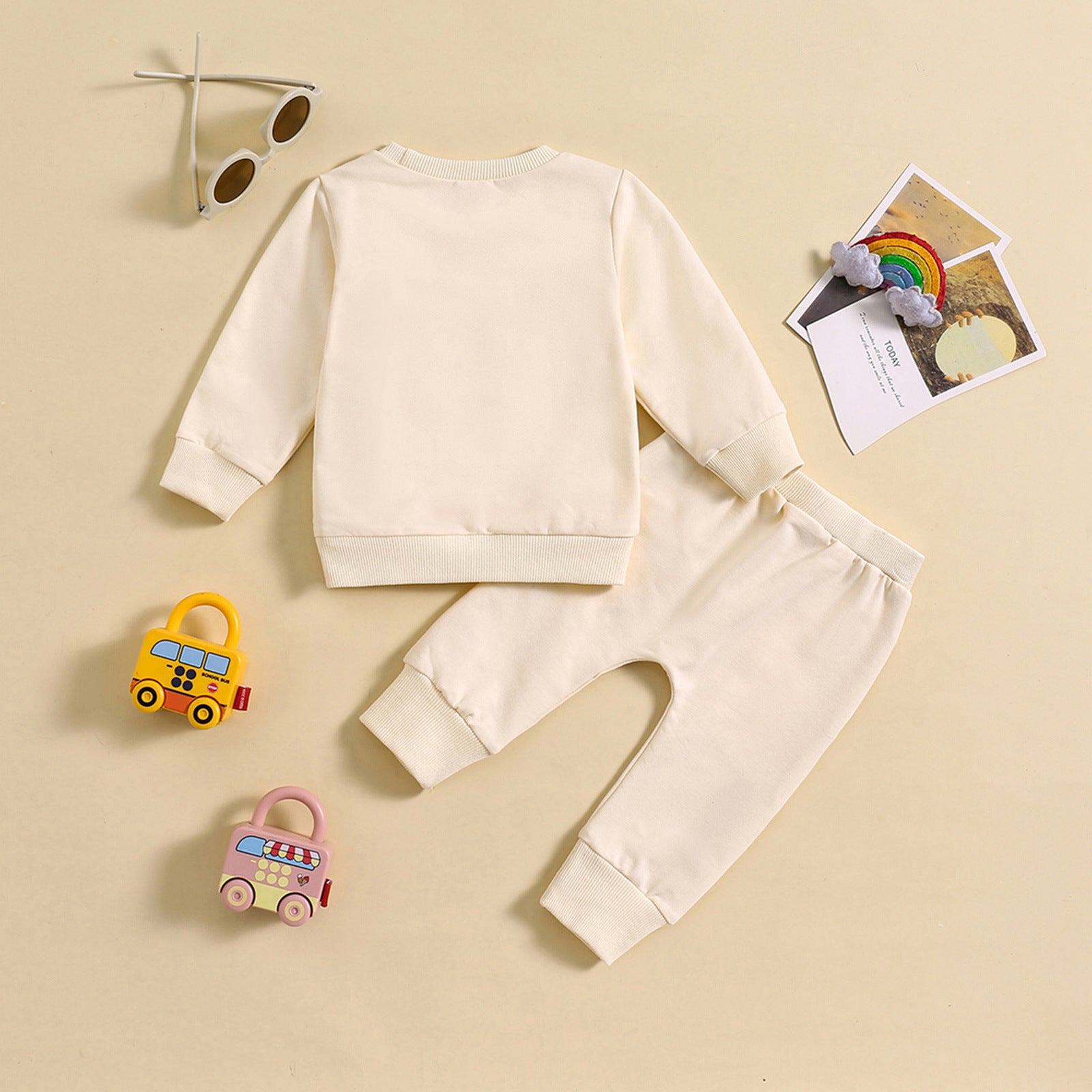 Children's Suit 0-3 Years Old Girl's Clothes Long-sleeved Sweater Fashionable Outer Wear Sweatpants