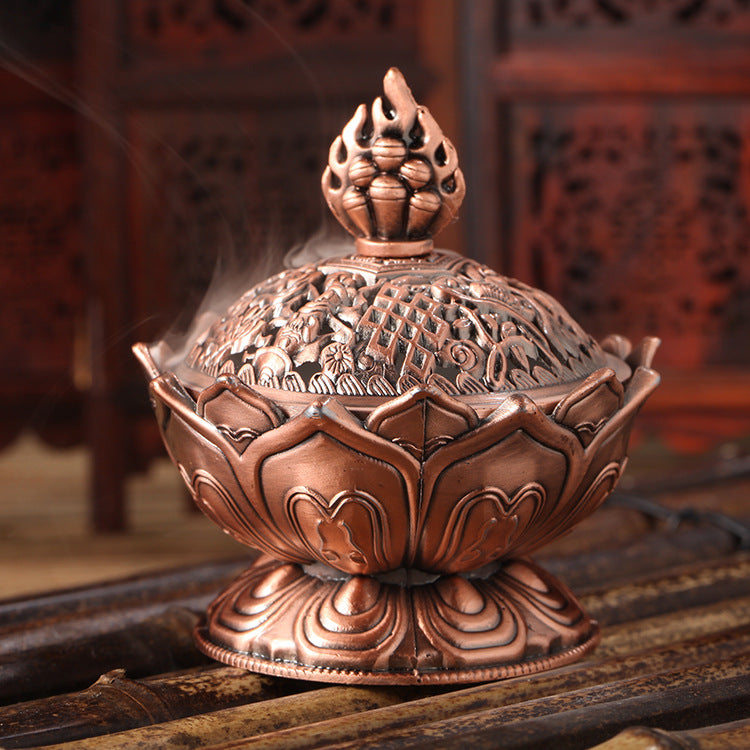 Sandalwood Home Incense Road Decoration Lotus Incense Burner