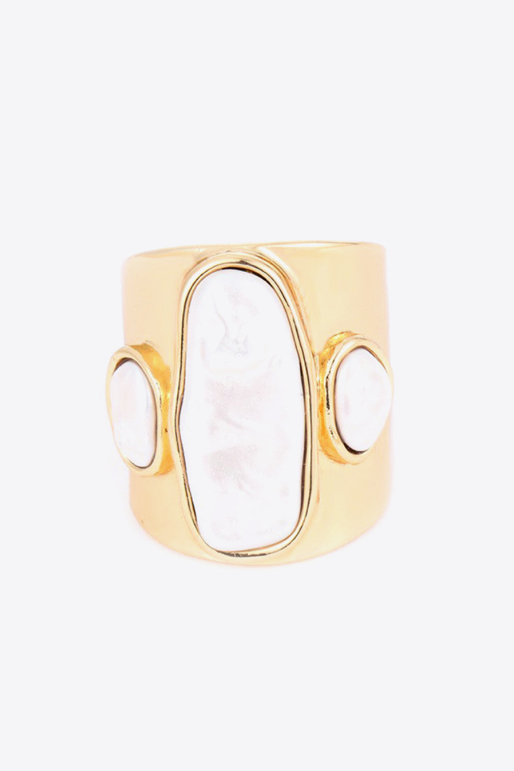 18K Gold-Plated Alloy Ring 