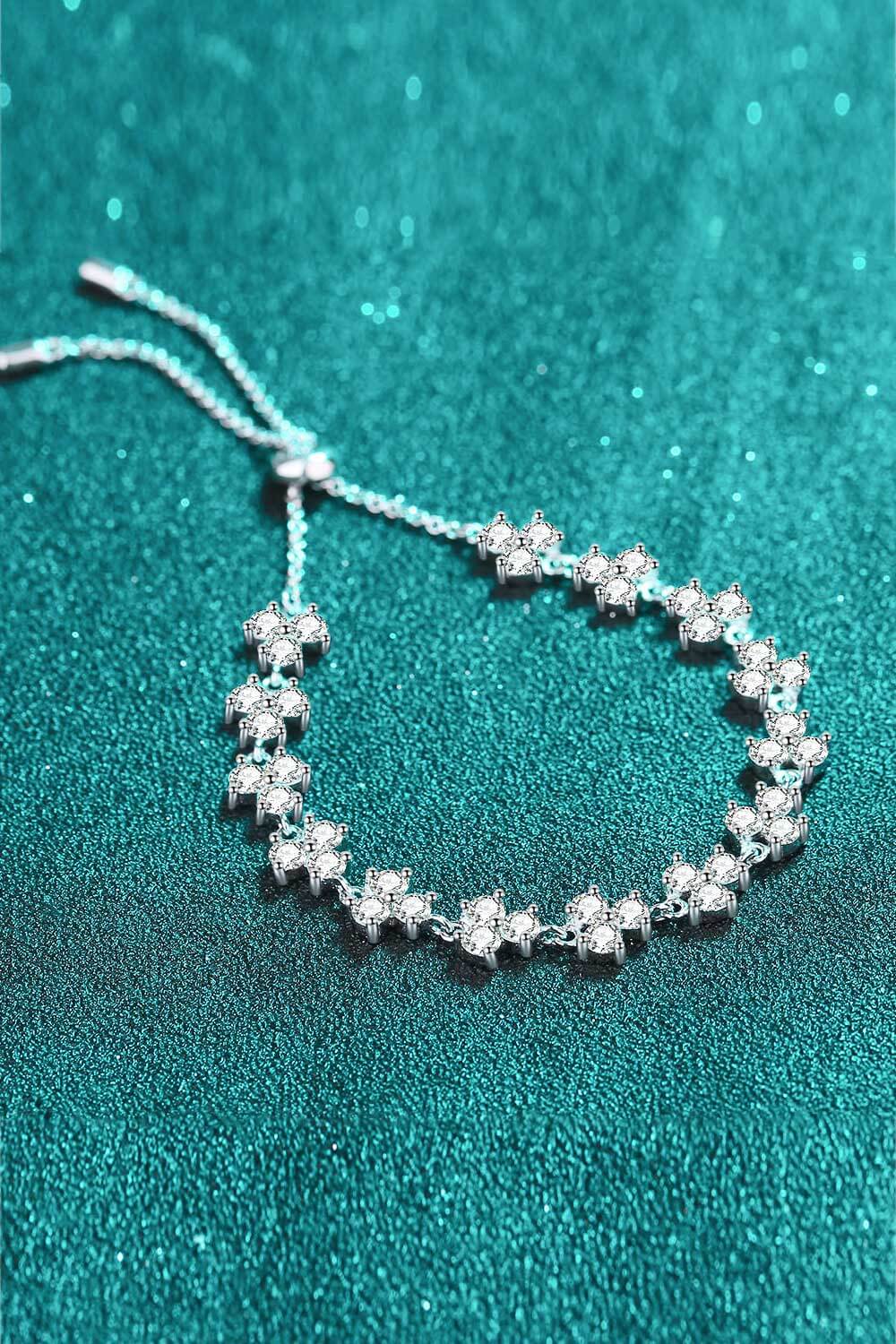 Adjustable Moissanite Bracelet 