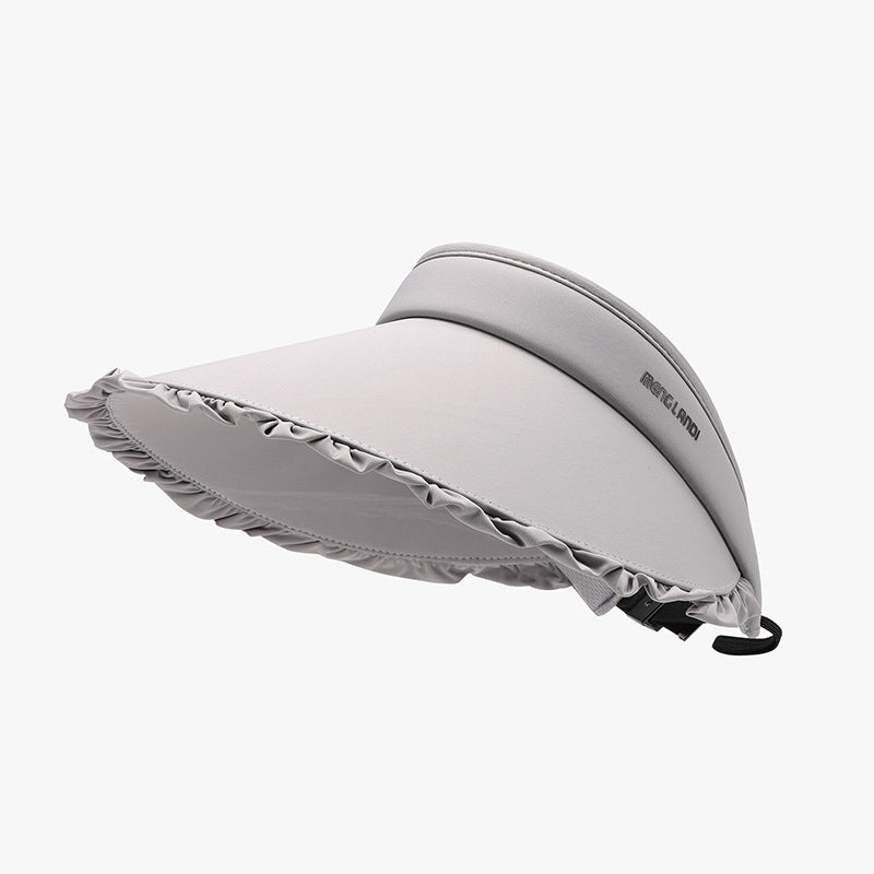 Frill Adjustable Ice Silk Sun Hat - Babbazon New Products