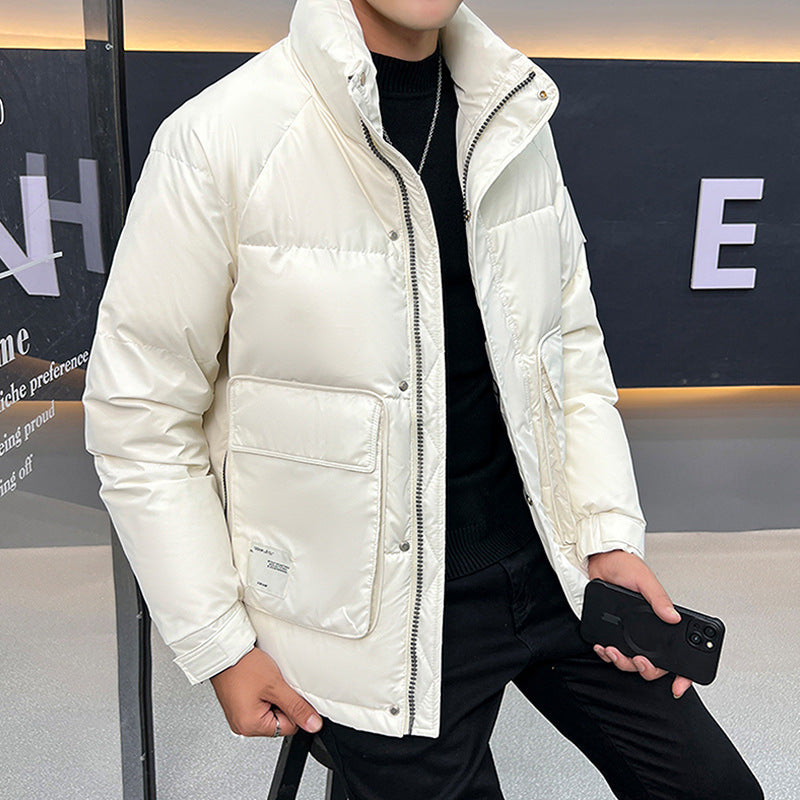 Men's Stand-up Collar Down Jacket Coat 