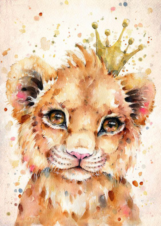 Diamond Painting Animal Lion Panda Kit Square Round