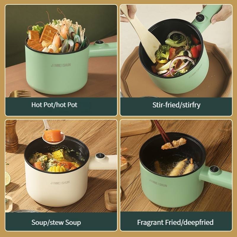 Mini Hot Pot Household Portable Kitchen Appliance Multi Function Non Stick Electric Pot Kitchen Gadgets 