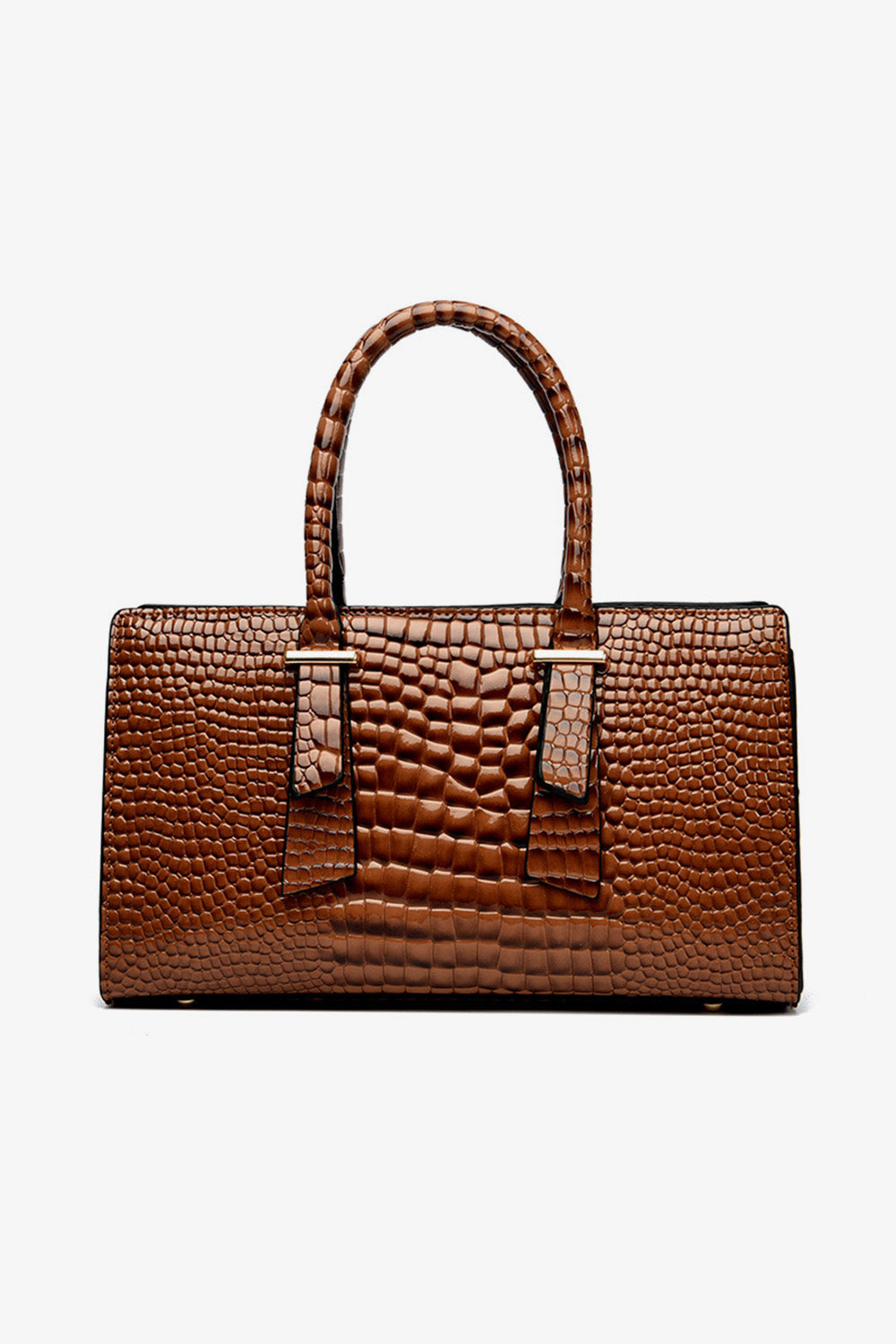 Textured PU Leather Handbag 