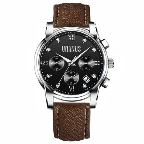 Simple Men's Automatic Quartz Non-mechanical  Waterproof Watch