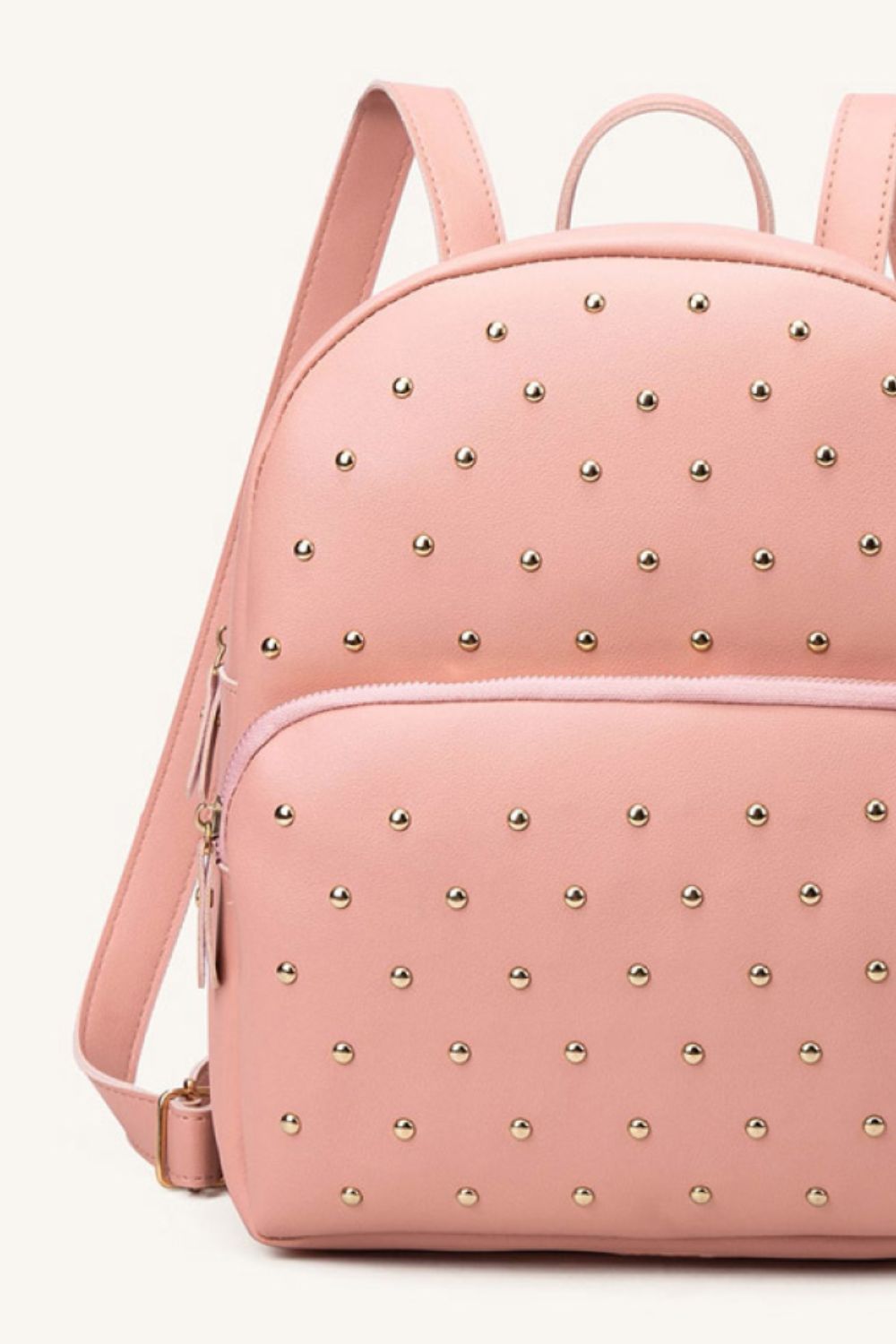 Studded PU Leather Backpack 