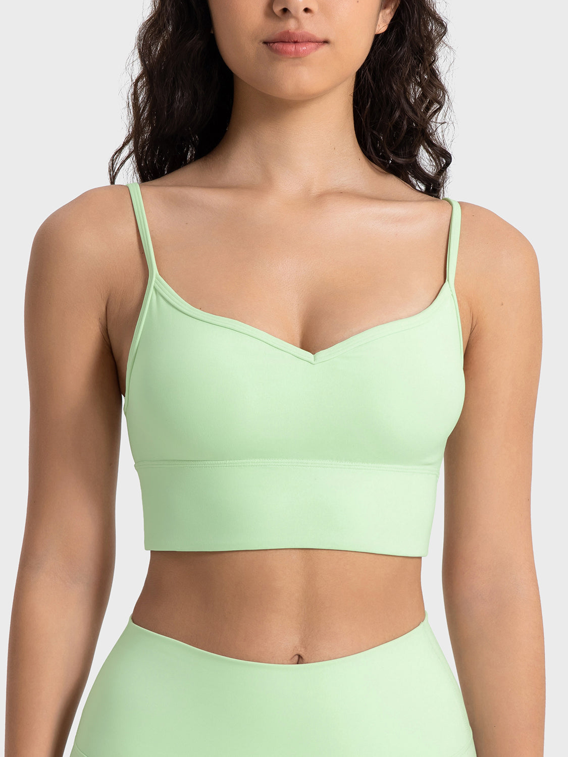 Spaghetti Strap Sport Bra - Babbazon Sports Bra