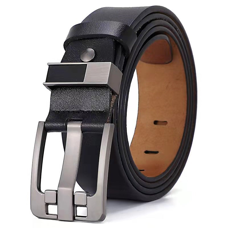 Men's Retro Belt With Oversized Wide Needle Buckle 