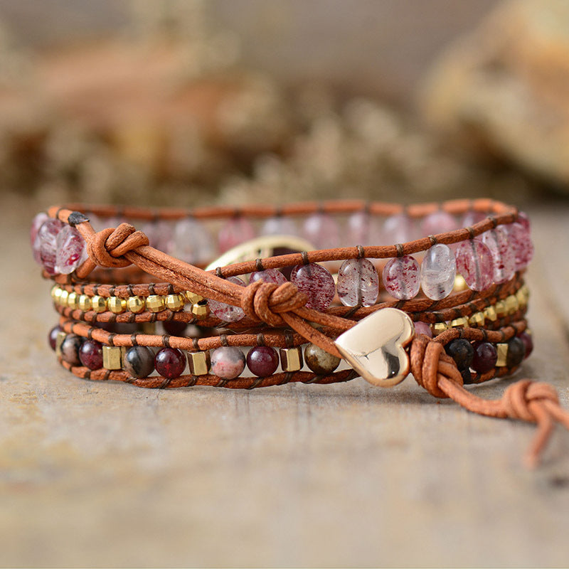 Natural Stone Layered Bracelet 