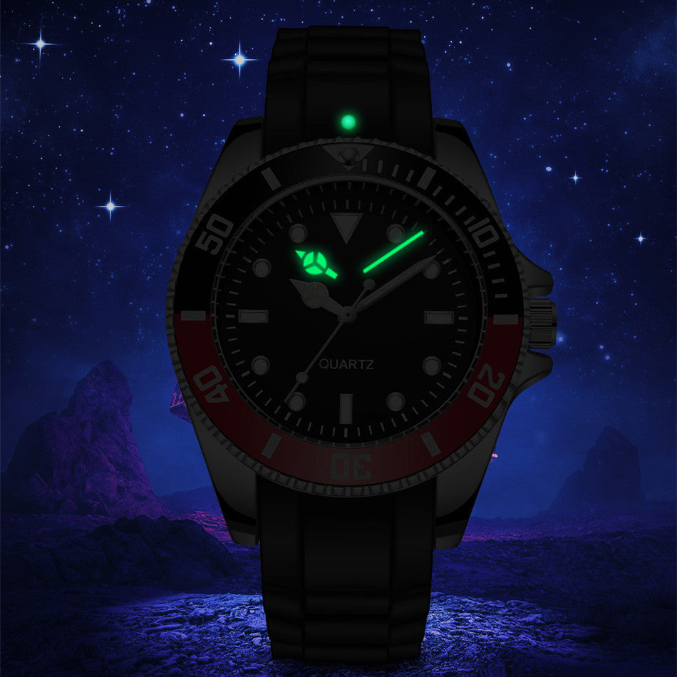 Silicone Luminous Fashion Waterproof Quartz Watch