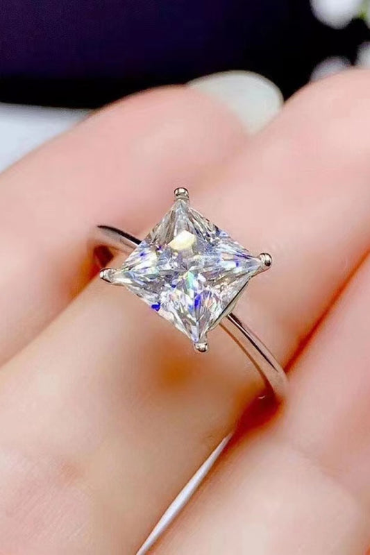 5 Carat Moissanite Solitaire Ring 