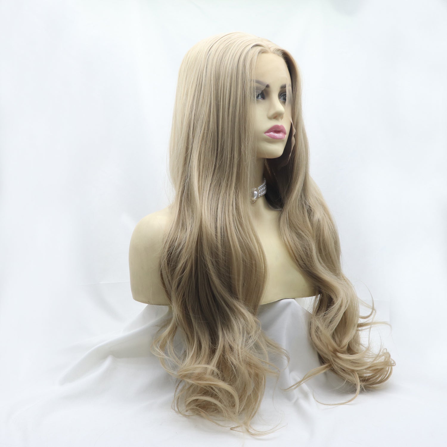 13*3" Lace Front Wigs Synthetic Long Wavy 24" 130% Density 