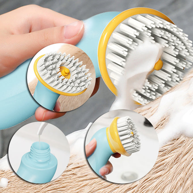 New Hand-held Pet Bath Brush Bath Brush Cleaning Pet Shower Hair Grooming Cmob Dog Cleaning Tool Pet Supplies 