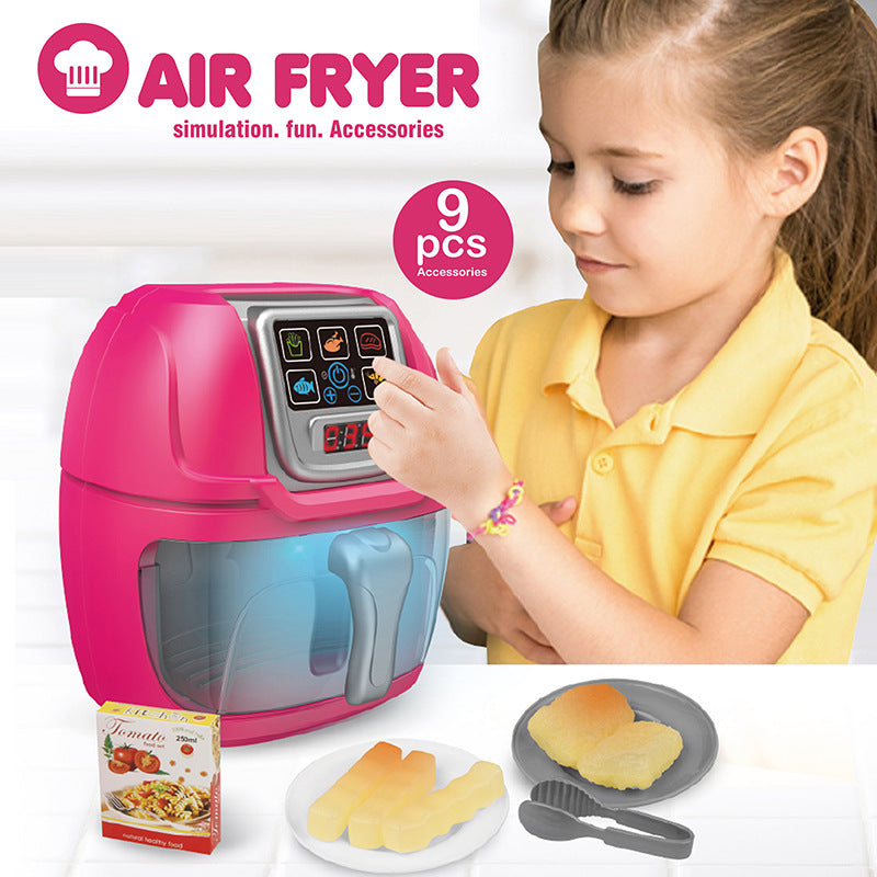 New Children Play House Kitchen Simulation Toy Air Fryer 