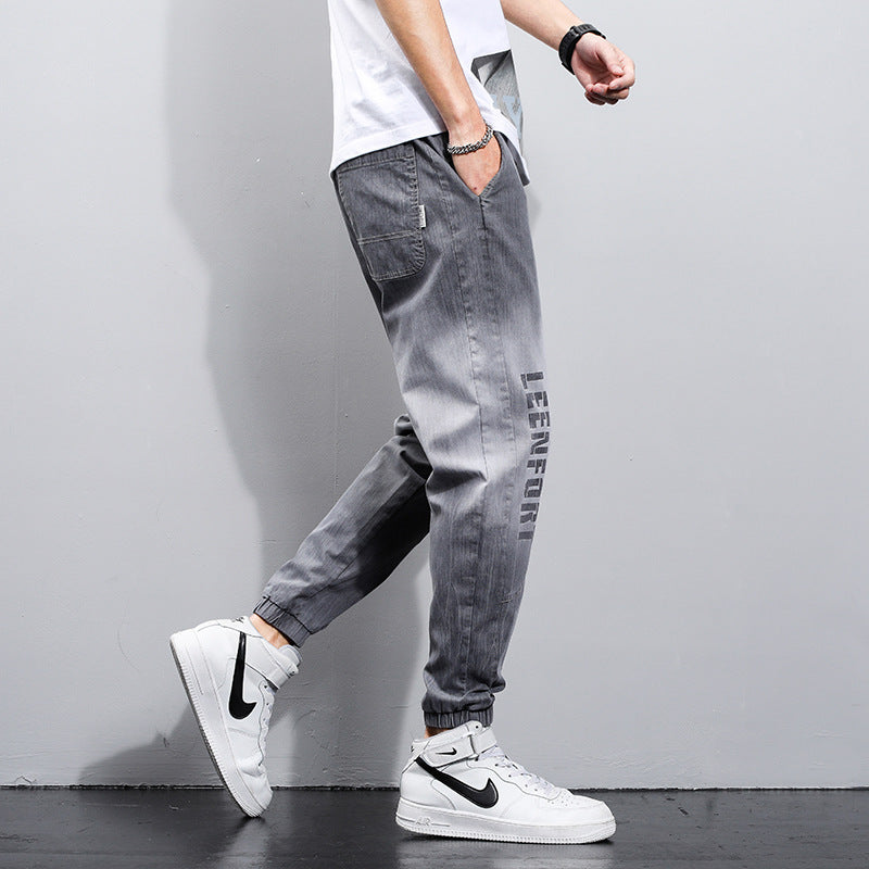 Loose Straight Leg Waist Nine-point Casual All-match Long Pants