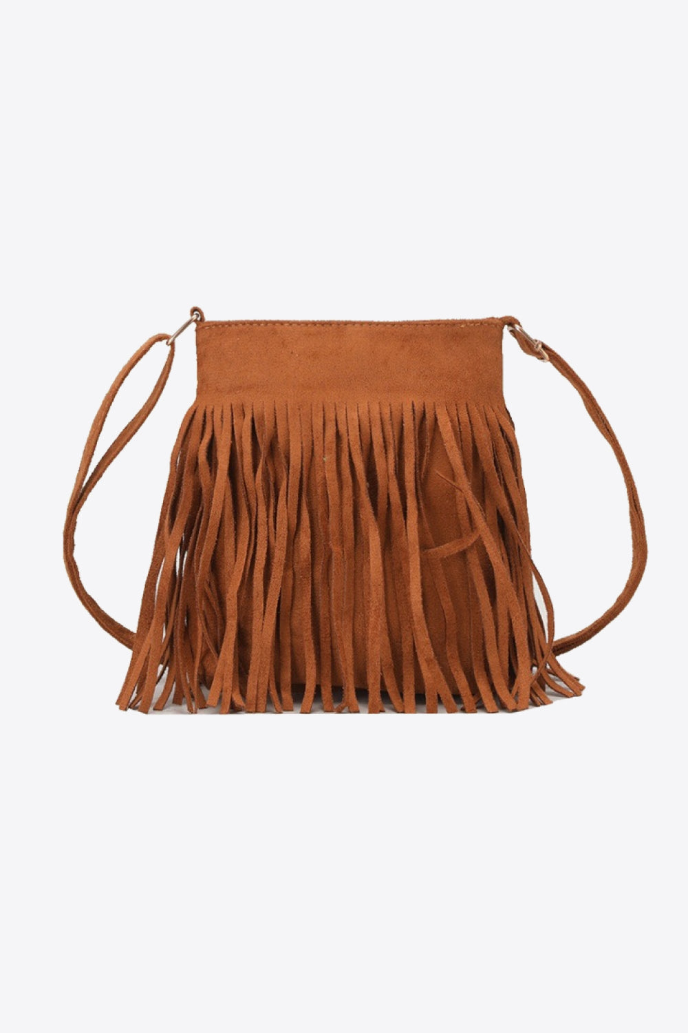 Adored PU Leather Crossbody Bag with Fringe - Babbazon bag