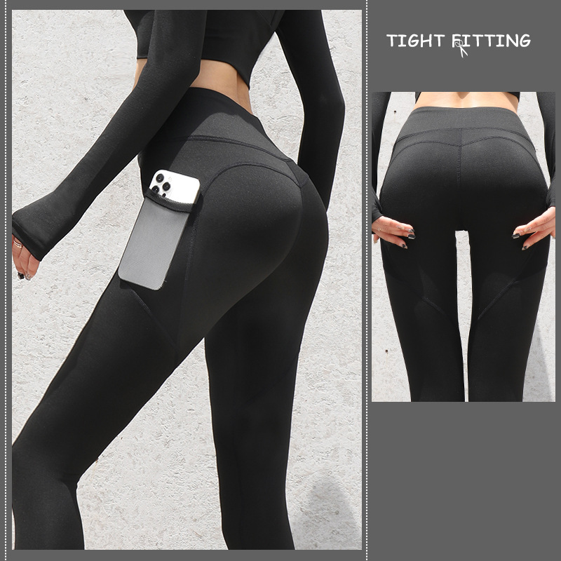 Gym Sport Seamless Leggings With Pockets Push Up High Waist Pants Women Fitness Running Yoga Pants Gym Sport Seamless Leggings 