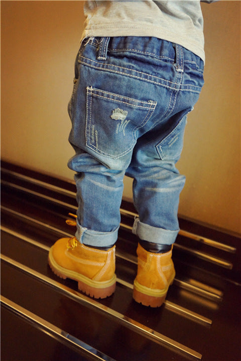 Ripped Jeans Washed Boy European Style