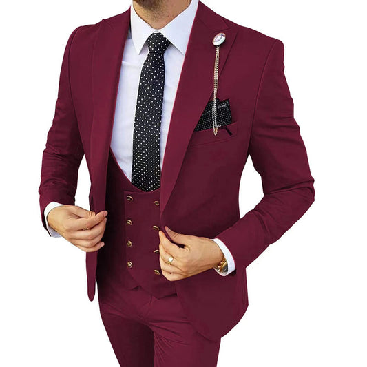 Fashion Men's Three Piece Suit Appear Thin 