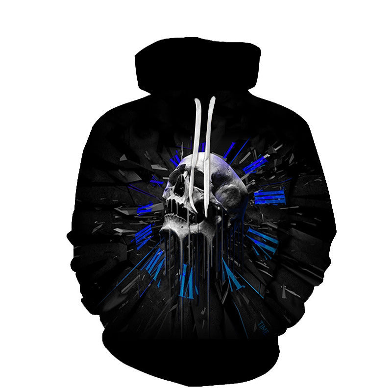 Youth 3D Printed Skull Hoodie