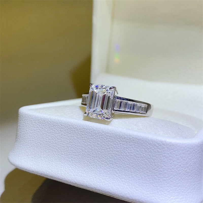 3 Carat Moissanite 925 Sterling Silver Ring 