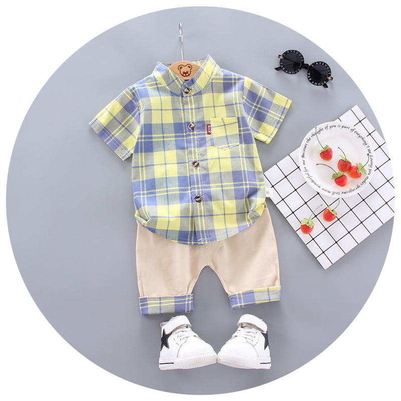 Children's Shirt Short-sleeved Suit