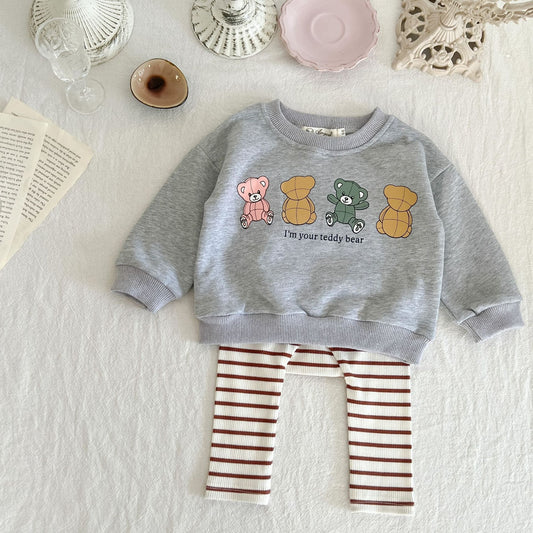 Boys And Girls' Sweater Cotton Long Sleeve