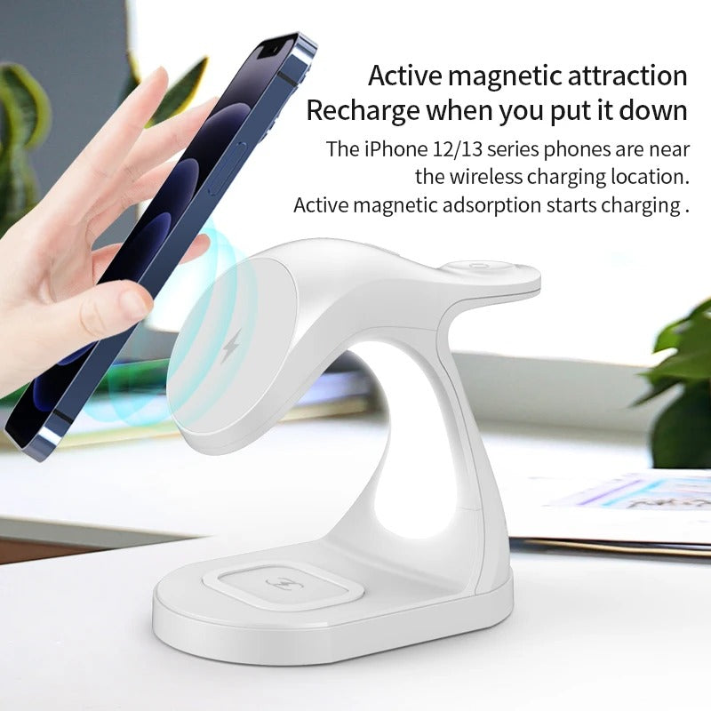 Fast Four In One Magnetic Wireless Fast Charger 