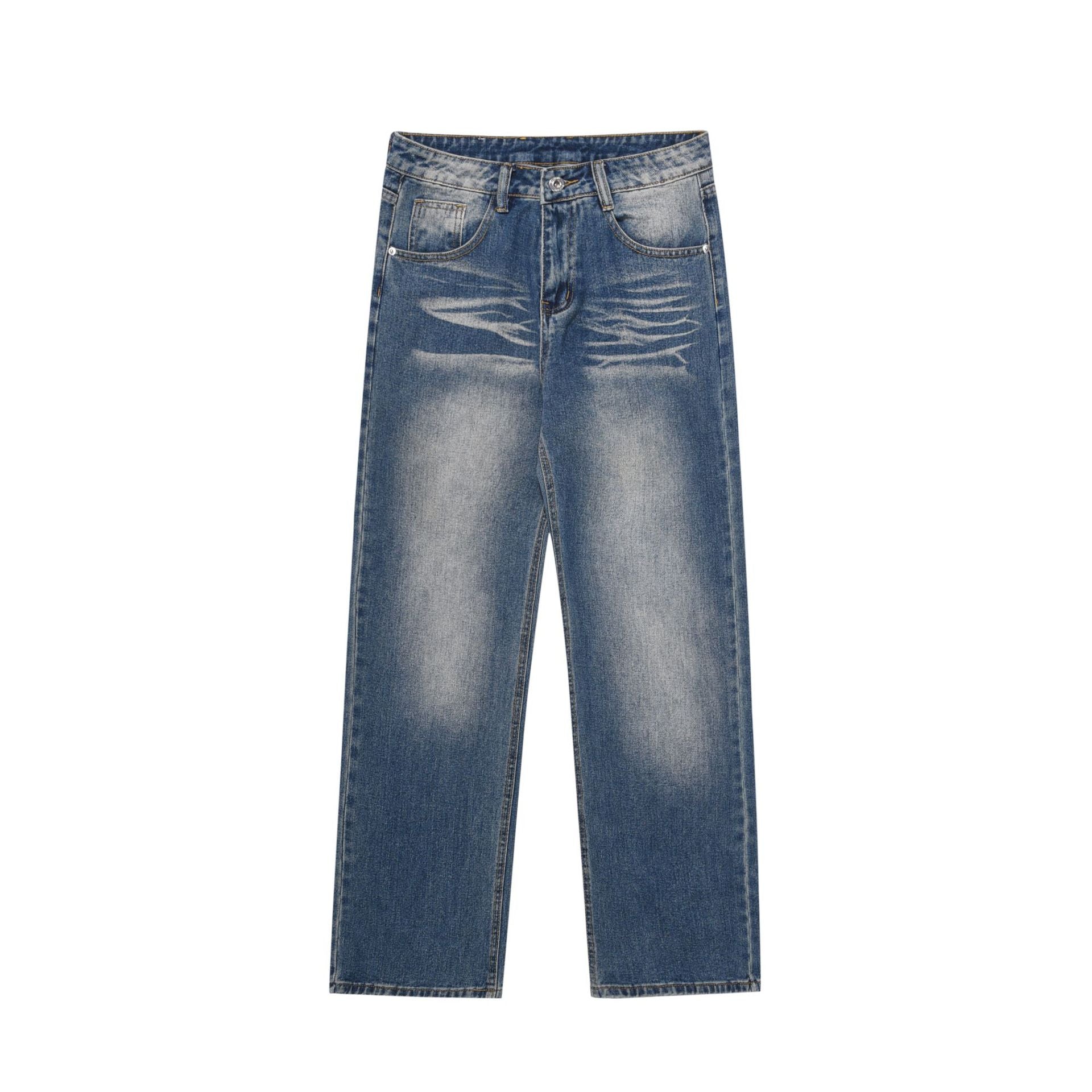 Loose Oversize Straight Washed Jeans