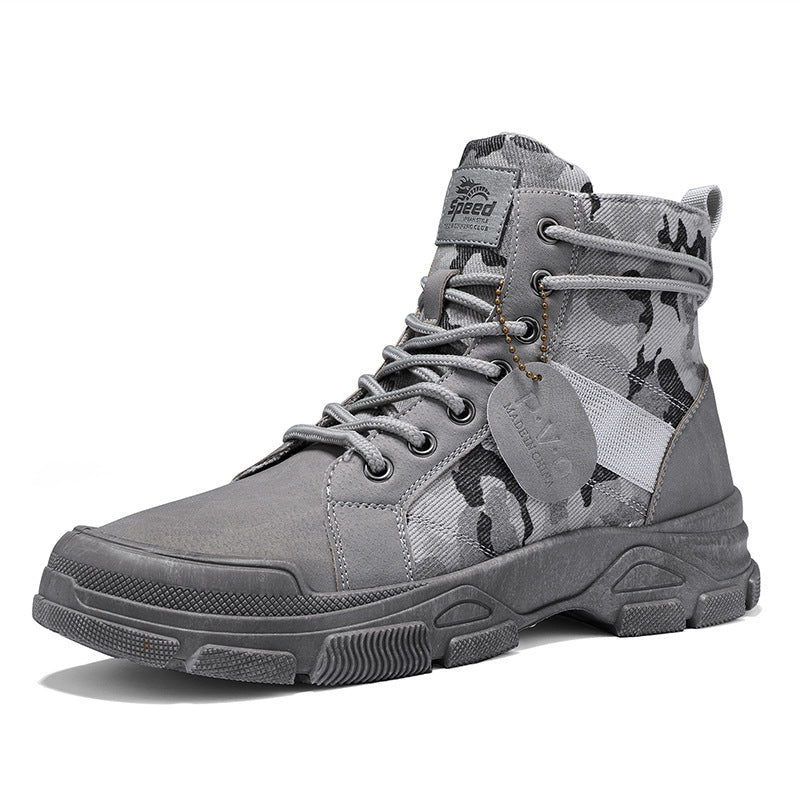 New Canvas High-top Tooling Retro Outdoor Hiking Boots 