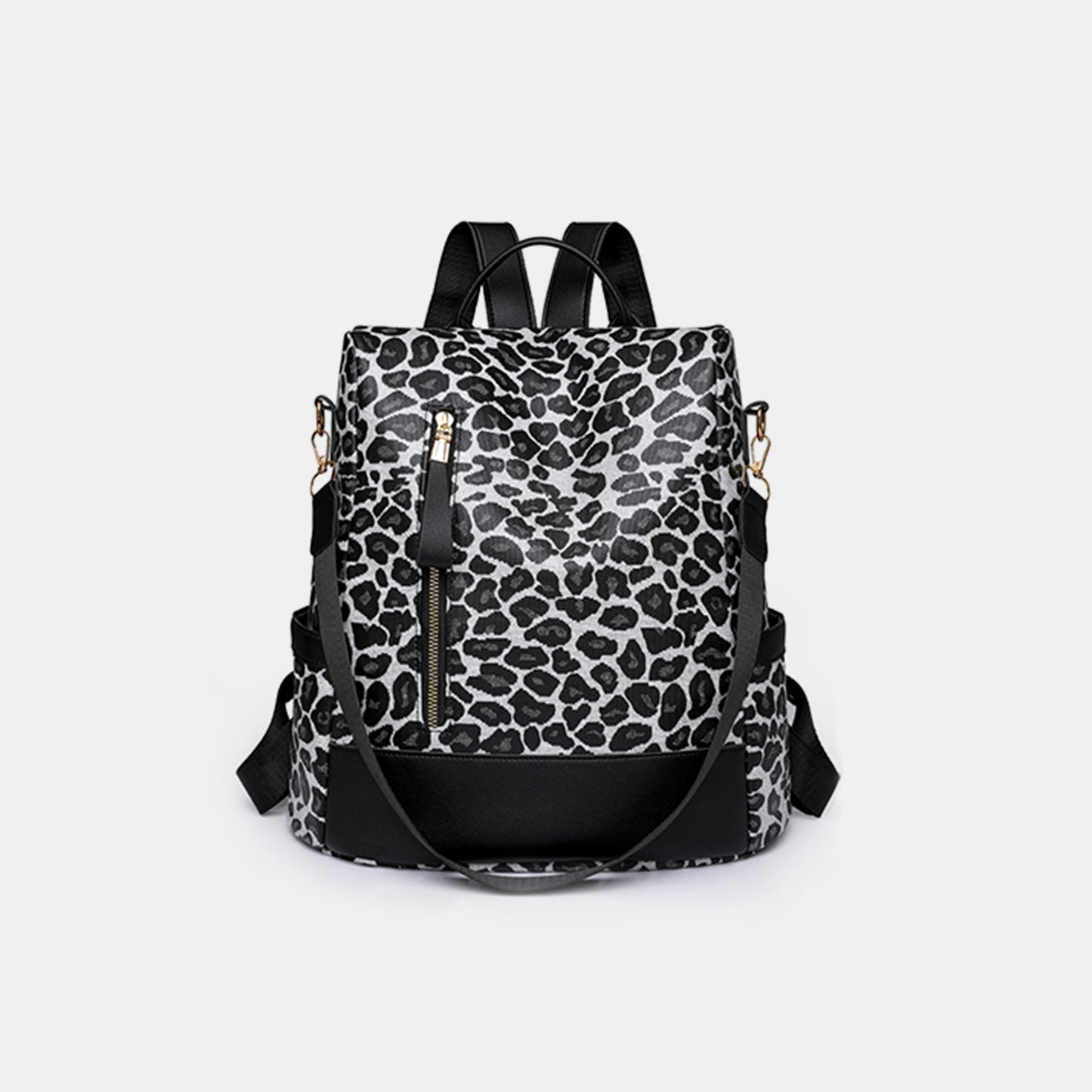 Leopard PU Leather Backpack Bag 