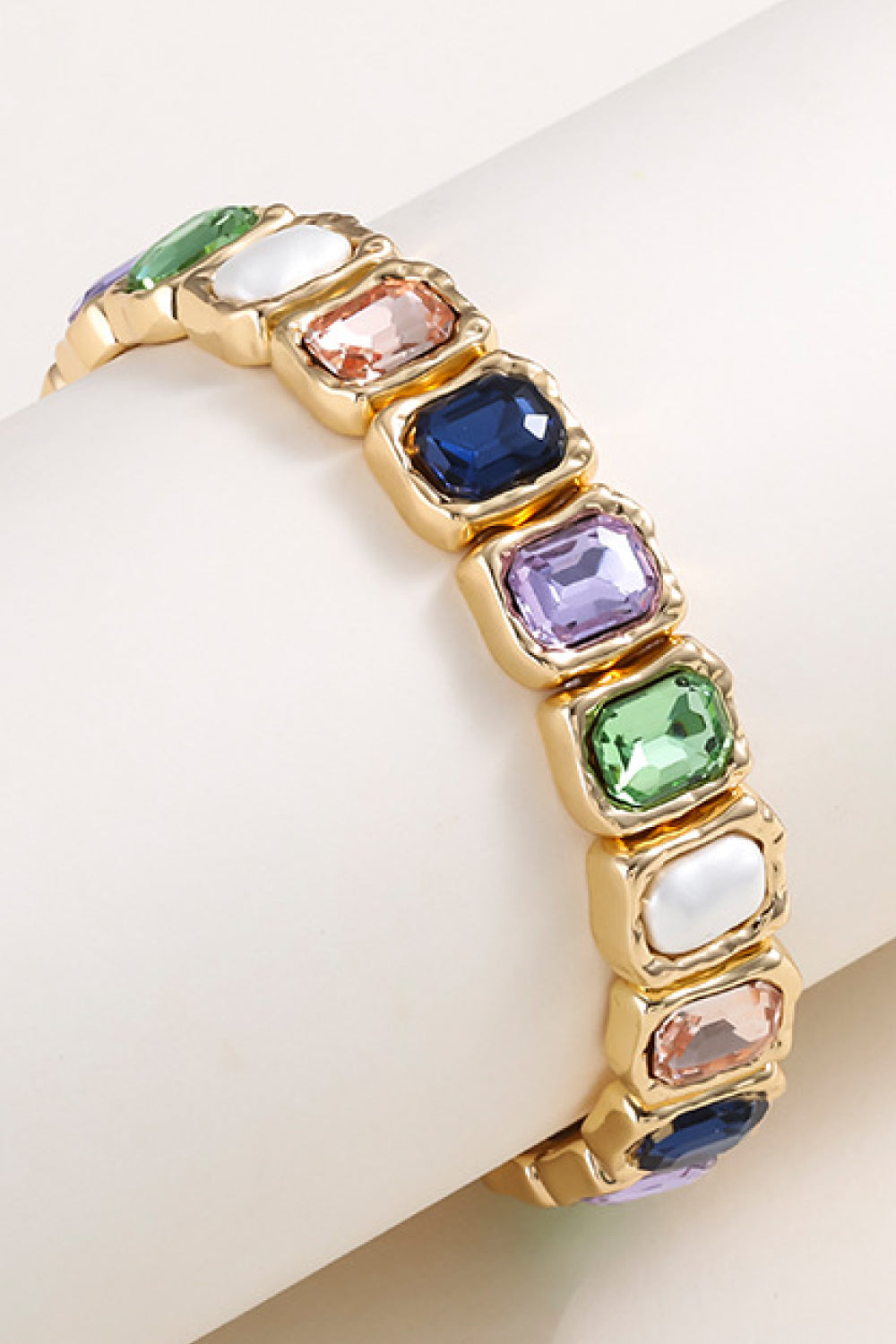 Glass Stone Alloy Bracelet 